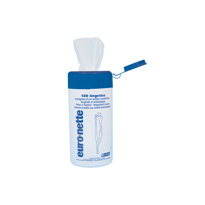 LINGETTES DESINFECTANTES EURO NETTE BOITE DE 100